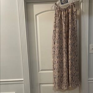 Mango Cream and Black Striped Dress
